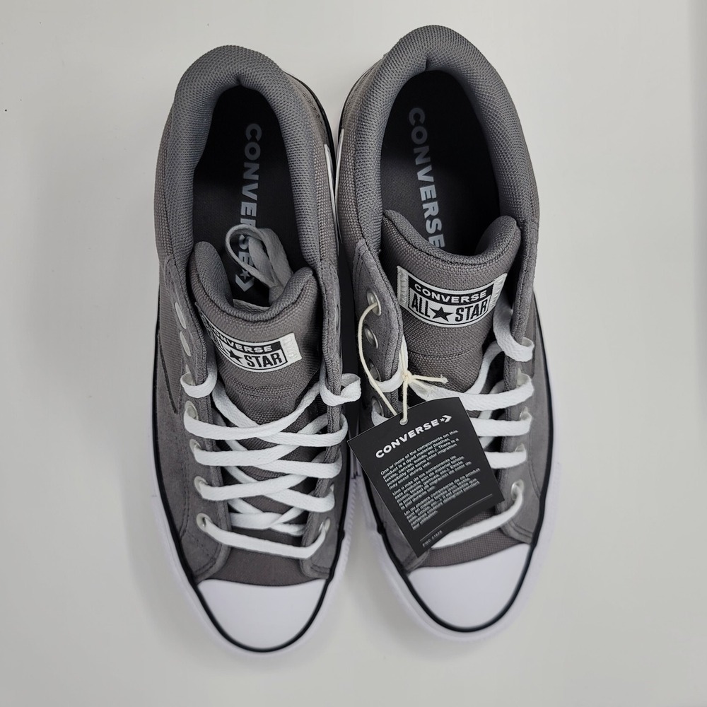 Converse Chuck Taylor All Star Mid Malden Street Canvas &‎ Suede Men's 10 Gray - Picture 5 of 8